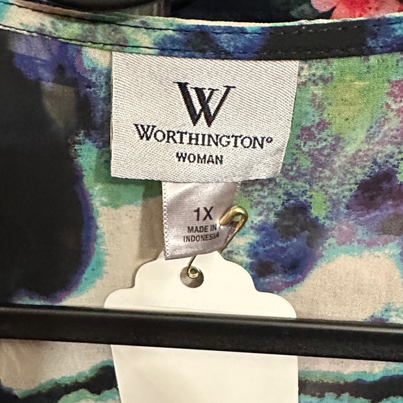 Colorful Abstract Blouse - Picture 3 of 7